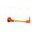 Lever guard ACCOSSATO DE001 with gold hose and joint right, aluminium