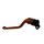 Clutch Lever ACCOSSATO ESD037 fixed CNC-worked aluminium, orange