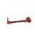 Lever guard ACCOSSATO DE002 with red hose and joint left, aluminium
