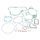 Celoten set tesnil za motor ATHENA P400510850140