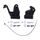 Lever mounting system POLISPORT MX FLOW / BULLIT 8308300004 Črn