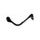 Lever guard ACCOSSATO DE001 with black hose and joint right, aluminium