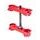 Triple clamp X-TRIG ROCS TECH 40504012 Rdeč 14mm