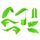 Set plastik POLISPORT 91025 lime green