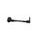 Lever guard ACCOSSATO DE001 with black hose and joint right, aluminium