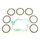 Friction plates kit with clutch cover gasket ATHENA P40230008