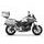 Komplet aluminijastih kovčkov z nosilci in ploščo SHAD TERRA, 48L zadnji kovček in 36L stranski kovčki SHAD HONDA NC 750 X