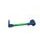 Lever guard ACCOSSATO DE002 with green hose and joint left, aluminium