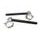 Pair of raised clip-on ACCOSSATO CP004 +10 mm 10 degrees inclination, black