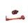 Lever guard in aluminium + right end ACCOSSATO DE005 with orange hose and joint levi