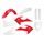 Set plastik POLISPORT 91030 enduro OEM Color