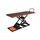 Motorcycle lift LV8 NANO 600 FLOOR VERSION EN600GE.O with electro-hydraulic unit (black and orange RAL 2009)