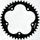 Rear ALU sprocket SUPERSPROX RAL-614:42-BLK črna 42T, 525
