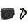 Leather saddlebag CUSTOMACCES SANT LOUIS APS012N črna left, with metal base left side and left fitting kit