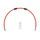 Set cevi za sklopko Venhill POWERHOSEPLUS KAW-11010C-RD (1 cev v kompletu) Red hoses, chrome fittings