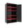 2 doors closet with key lock and 4 adjustable shelves LV8 EQA2A črna
