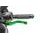 Clutch lever without adapter PUIG 280VO kratka (short) green/gold