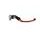 Adjustable folding lever ACCOSSATO LV011 in aluminium for original brake master cylinders oranžna