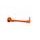 Lever guard ACCOSSATO DE001 with orange hose and joint right, aluminium