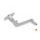 Brake foot pedal PUIG 21780T oranžna adjustable