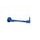 Lever guard ACCOSSATO DE001 with blue hose and joint right, aluminium