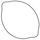 Tesnilo sklopke (Clutch cover gasket) WINDEROSA 817507 outer side