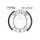 Brake shoe set EBC Y518G grooved includings springs