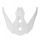 Helmet peak SHOT DROP SOLID A05-21OJ-A02-P01 white glossy