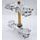 Triple clamp X-TRIG ROCS TECH 40201013 Srebrna 30mm