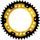 Rear sprocket SUPERSPROX STEALTH RST-1306:43-GLD zlata 43T, 530