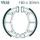 Brake shoe set EBC Y532G grooved