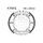 Brake shoe set EBC K705G grooved includings springs