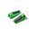 Footpegs without adapters PUIG SPORT 7318V zelena with rubber