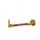 Lever guard ACCOSSATO DE002 with orange hose and joint left, aluminium