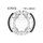 Brake shoe set EBC K701G grooved
