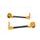 Lever guard ACCOSSATO DE008 with black hose and joint right + left, carbon