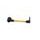 Lever guard ACCOSSATO DE001 with gold hose and joint right, aluminium