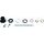 Master Cylinder Rebuild kit All Balls Racing 18-1111 spredaj