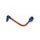 Lever guard ACCOSSATO DE002 with orange hose and joint left, aluminium