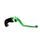 Ročica zavore ACCOSSATO EDF022 fixed CNC-worked aluminium, green