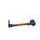 Lever guard ACCOSSATO DE002 with orange hose and joint left, aluminium