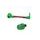 Lever guard in aluminium + left end ACCOSSATO DE004 with red hose and joint right