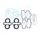 Celoten set tesnil za motor ATHENA P400210850950/1