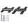 Headlight extensions POLISPORT 8678300002 črna