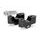Risers PUIG 21879N črna height 30mm, d 32mm