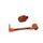 Lever guard in aluminium + right end ACCOSSATO DE005 with red hose and joint levi