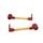 Lever guard ACCOSSATO DE003 with gold hose and joint right + left, aluminium