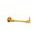 Lever guard ACCOSSATO DE001 with gold hose and joint right, aluminium