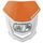 Headlight POLISPORT HALO LED 8667100004 with LED oranžna