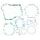 Celoten set tesnil za motor ATHENA P400485850089